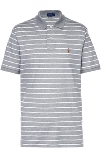 Хлопковое поло в полоску Polo Ralph Lauren