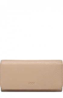 Кожаное портмоне с клапаном DKNY