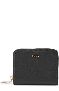 Кожаное портмоне на молнии DKNY