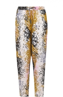 Шелковые брюки прямого кроя с эластичным поясом Diane Von Furstenberg