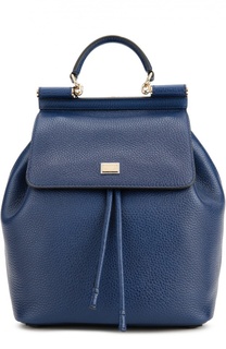 Кожаный рюкзак с клапаном Sicily Backpack Dolce &amp; Gabbana