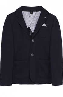 Однобортный пиджак джерси Giorgio Armani