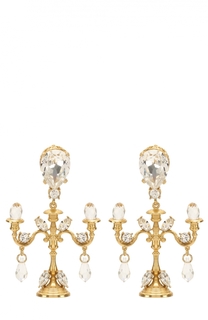 Серьги-клипсы с кристаллами Swarovski Dolce &amp; Gabbana