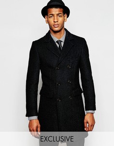 Двубортное пальто из 75% шерсти Feraud - Черный