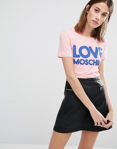 Розовая футболка Love Moschino - Розовый