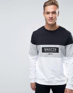 Черный свитшот с принтом New Look Manhattan - Черный