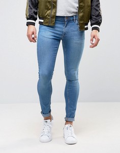 Синие супероблегающие джинсы ASOS - Синий