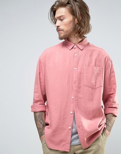 Розовая свободная оксфордская рубашка ASOS - Розовый