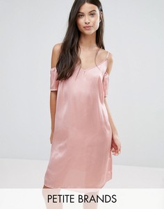 Платье-комбинация с открытыми плечами Vero Moda Petite - Розовый