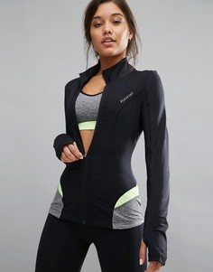 Спортивный лонгслив на молнии Elle Sport Performance - Черный