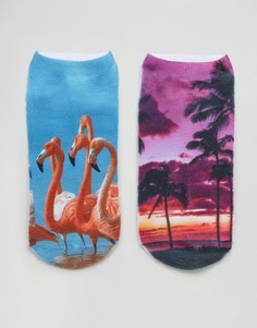 2 пары носков 7X Flamingo &amp; Palm - Мульти