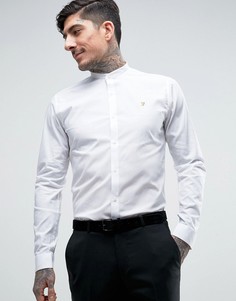 Строгая рубашка слим Farah Berbick - Белый