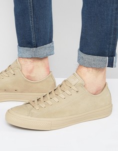 Бежевые кеды Converse Chuck Taylor All Star II Ox 155767C - Бежевый