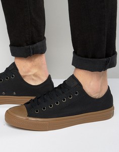 Черные кеды с резиновой подошвой Converse Chuck Taylor All Star II Ox 155501C - Черный