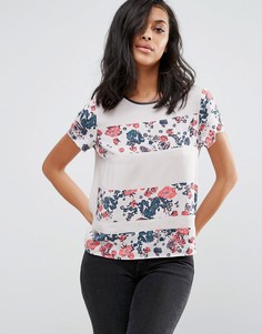 Футболка с цветочными вставками Vero Moda - Мульти