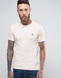 Розовая узкая футболка с логотипом PS by Paul Smith - Розовый