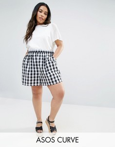 Шорты в клеточку ASOS CURVE - Мульти