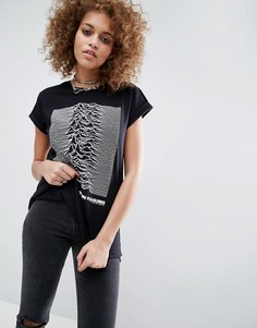 Футболка с принтом ASOS Joy Division - Черный