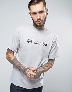 Серая меланжевая футболка с логотипом Columbia Basic - Серый