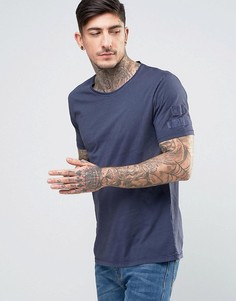 Футболка с нашивками Nudie Jeans Co Ove - Темно-синий