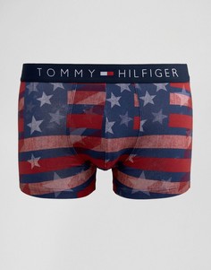 Боксеры-брифы с фирменным флажком Tommy Hilfiger - Красный