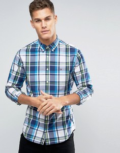 Клетчатая рубашка классического кроя на пуговицах Tommy Hilfiger Hays - Синий