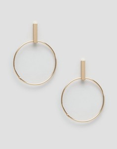 Кольцевидные серьги Monki - Золотой