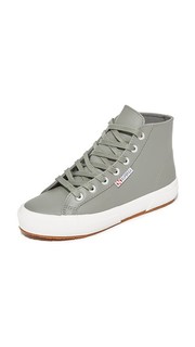 Кожаные кроссовки 2795 с высоким берцем Superga