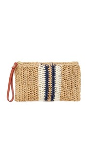 Полосатый кошелек с ремешком на руку Hat Attack