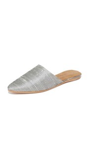 Шелковые туфли без задника на плоской подошве Doshi Jeffrey Campbell