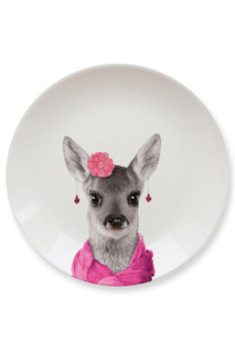 Обеденная тарелка Baby Deer Mustard