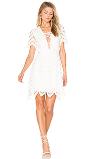 Lace up crochet mini dress - J.O.A.