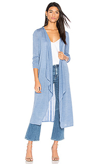 The draped duster cardigan - BROWN ALLAN