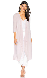 The draped duster cardigan - BROWN ALLAN