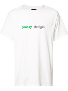 футболка с принтом логотипа Stussy