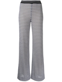 брюки зигзагообразной вязки   Missoni