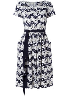 платье с цветочным принтом Carolina Herrera