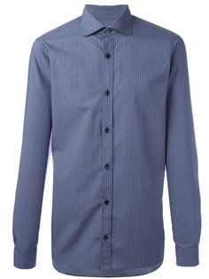 рубашка с тональным узором Z Zegna