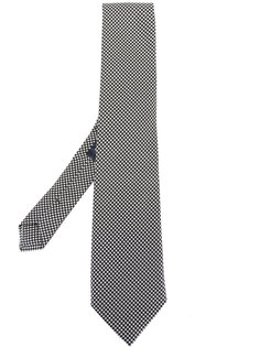 галстук с узором в ломаную клетку Etro