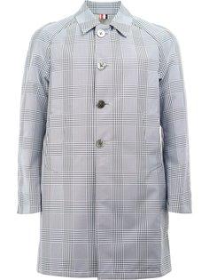 двухстороннее пальто в клетку Thom Browne