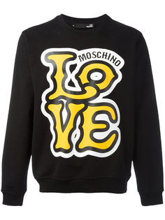 толстовка с принтом Love Love Moschino
