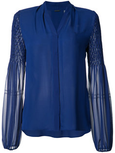 sheer sleeves shirt  Elie Tahari
