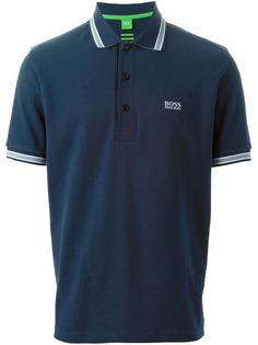 футболка-поло с контрастной окантовкой  Boss Hugo Boss