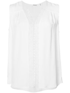 embroidered details tank top Elie Tahari