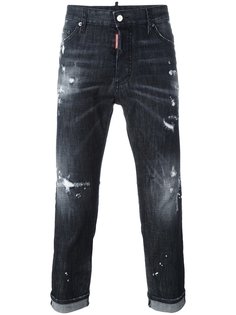 джинсы с потертой отделкой Glamhead Dsquared2