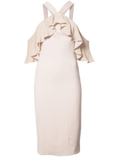 fitted ruffle trim dress Jay Godfrey