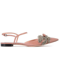 embellished sling-back ballerinas Rochas