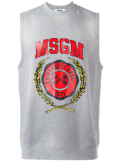 толстовка без рукавов MSGM