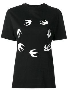 футболка с принтом ласточек McQ Alexander McQueen