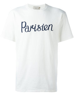 футболка с принтом parisien  Maison Kitsuné